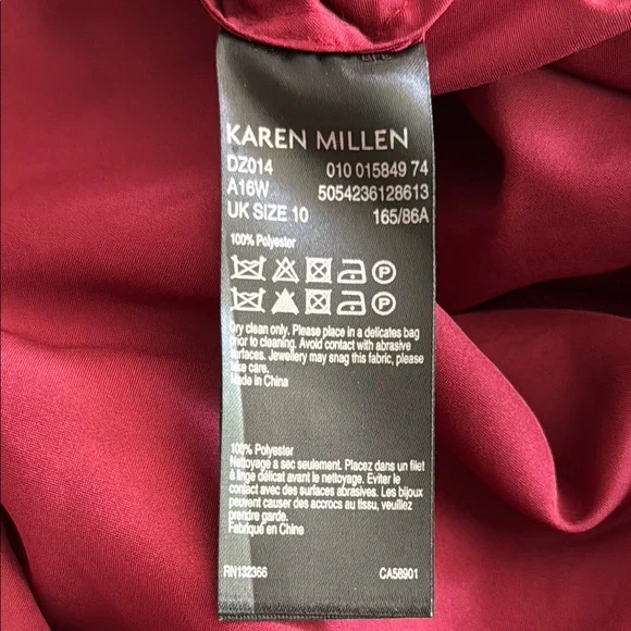 B6 Karen Millen Women’s 6 Scarlet Floral Lace Midi Dress - Picture 6 of 6